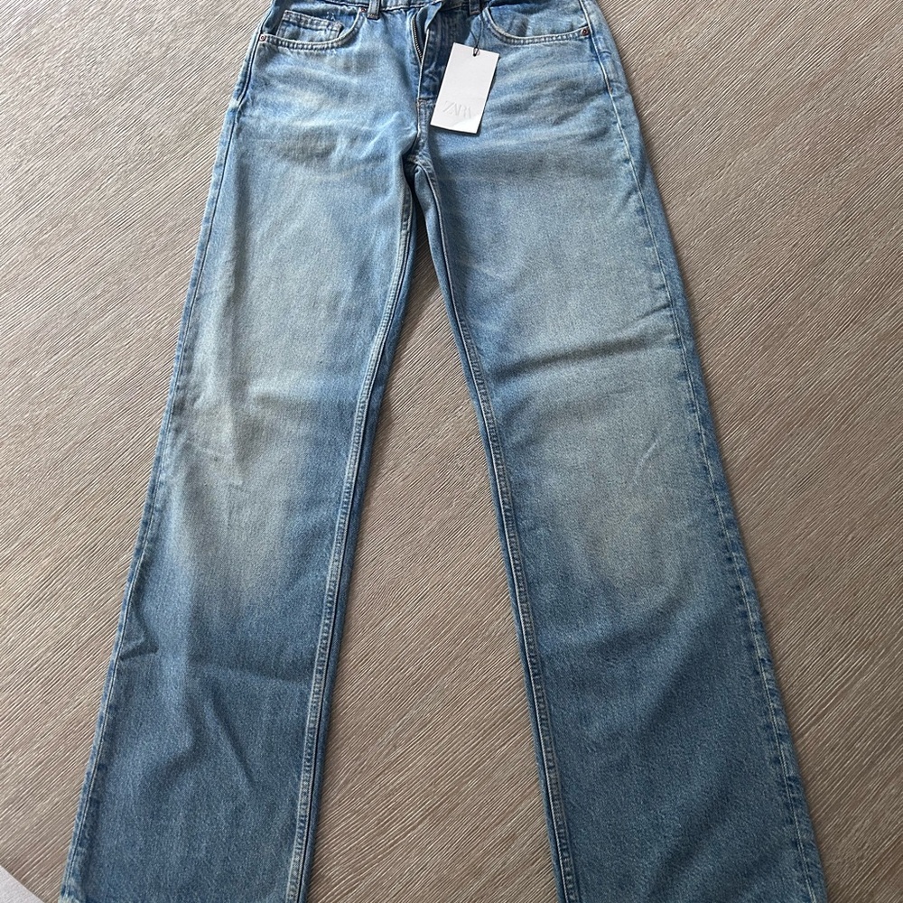 TRF MID RISE WIDE LEG Denim Jeans